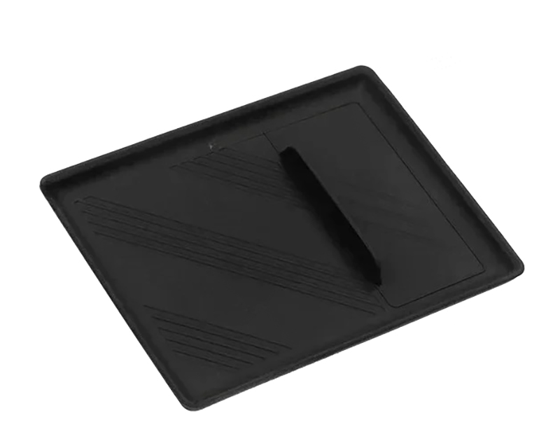 C33401 Black Silicone Central Control Upper Storage Pad for Tesla 22-24 Model S/X - Image 1