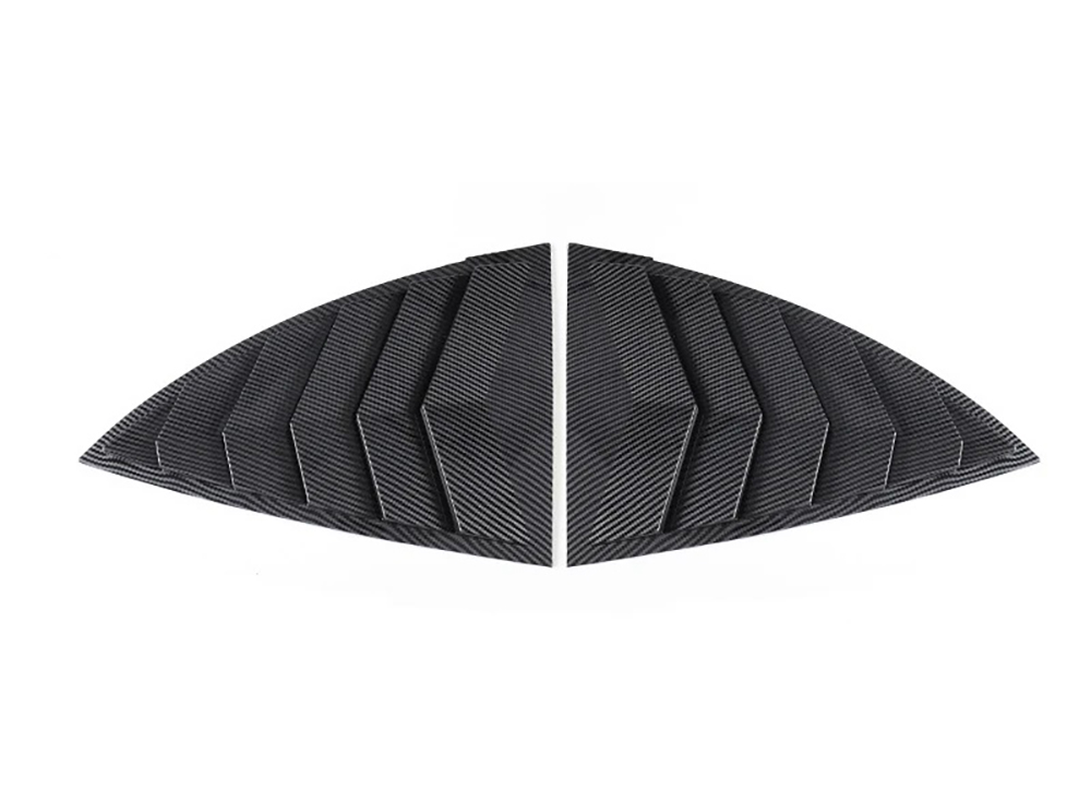 C33409 Carbon ABS Rear Triangular Window Blinds for Tesla 21-24 Model Y - Image 1