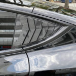 Carbon ABS Rear Triangular Window Blinds for Tesla 21-24 Model Y - Image 2