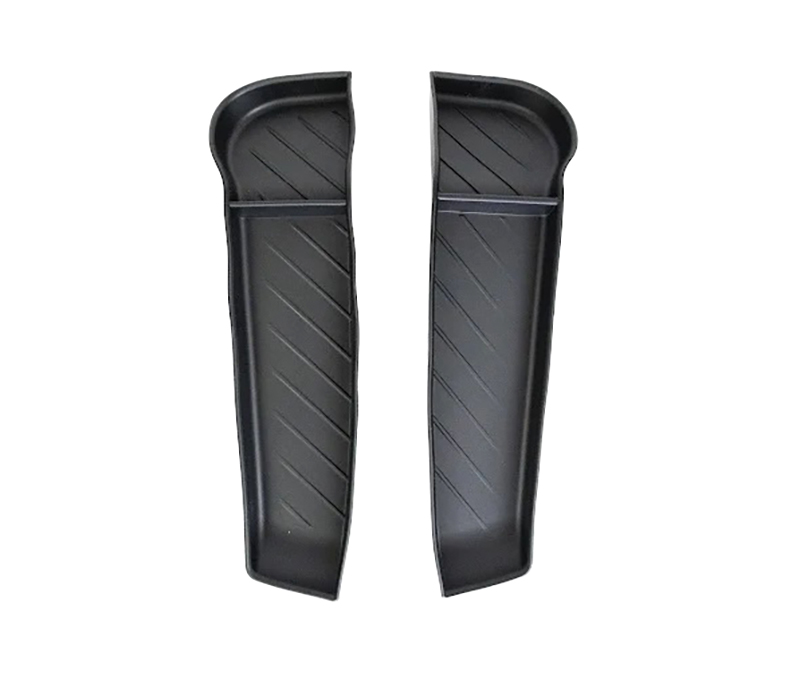 C33410 Black Silicone 2pcs Front Door Storage Box Interior Tray for Tesla 22-24 Model X - Image 1