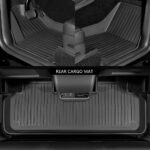 Black TPE Plastic Weather F&R Floor Mats for Tesla 24 Model 3 - Image 2