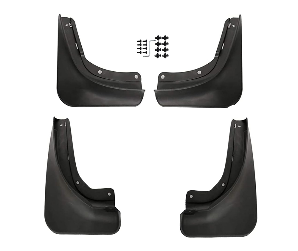 C33437 Black Plastic Front & Rear Mudguards for Tesla Model Y - Image 1