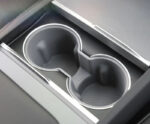 Grey Silicone Center Console Cup Holder for Tesla 24 Model 3 - Image 2