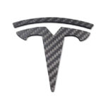 Matte Real Carbon Logo Emblem for Tesla Model 3/Y