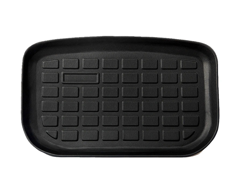C33483 Black TPE Plastic Weather Lower Trunk Mat for Tesla 20-24 Model Y 5 Seats - Image 1