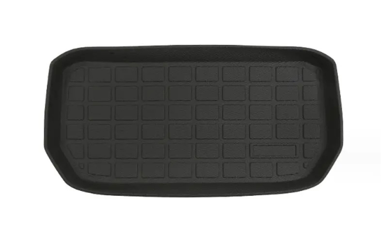 C33484 Black TPE Plastic Weather Frunk Mat for Tesla 20-24 Model Y - Image 1