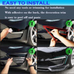 Matte Carbon ABS Front Fog Lamp Aero Trim Covers for Tesla 20-24 Model Y - Image 5