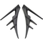 Matte Carbon Side Camera Wolf Teeth Style Trim Covers for Tesla 20-23.6 Model Y