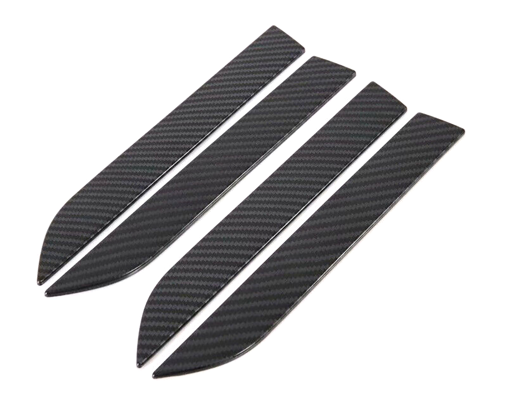 C33512 Carbon Fiber Pattern Door Handle Protector Decals for Tesla Model X - Image 1
