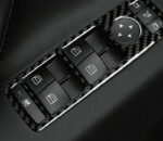 Carbon Fiber Pattern Door Window Switch Panel Trim Decals for Tesla Model X - Image 2