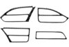 Carbon Fiber Pattern Air Vent Outlet Trim Decals for Tesla Model X