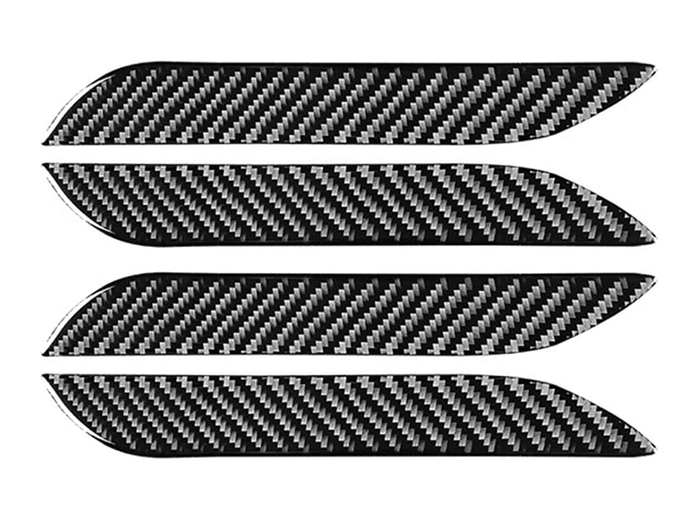 C33517 Carbon Fiber Pattern Door Handle Protector Decals for Tesla Model S - Image 1