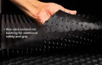 Black TPE Rubber Frunk & Trunk Mats (3) for Tesla 17-20 Model X - Image 3