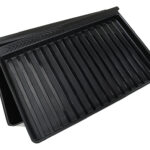 Black ABS Under-Seat Storage Tray w/ Cover for Tesla 20-24 Model Y