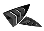 Glossy Black ABS Rear Side Window Shades Blinds Covers for Tesla 17-23 Model 3 - Image 2