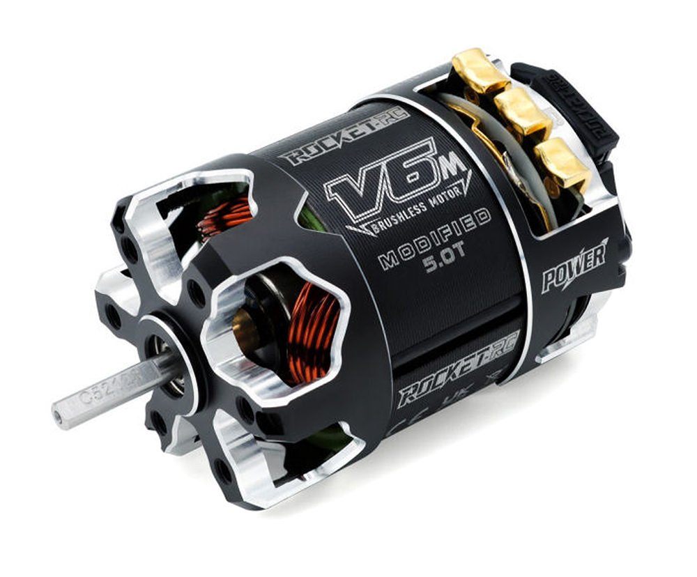 C33558 Rocket-RC V6M Modified 5.0T Lightweight Sensored Brushless Motor - Image 1