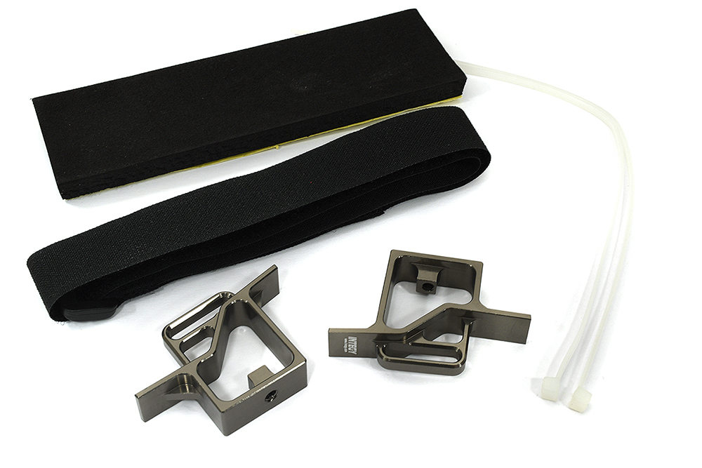 C33569GREY Billet Machined Battery Mount for Traxxas XRT 7819 - Image 1