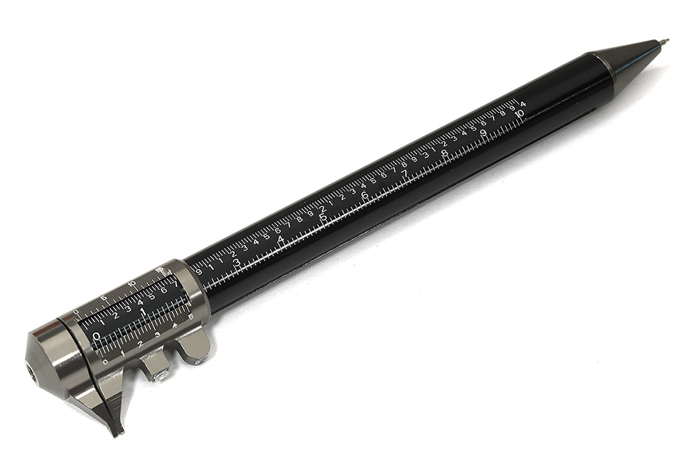 C33571GREY Multifunction 0-100mm Caliper Roller Ball Pen Machinist Stationery - Image 1