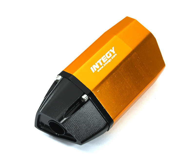 C33596ORANGE Realistic Exhaust Pipe for Losi 1/4 Promoto-MX Motorcycle - Image 1