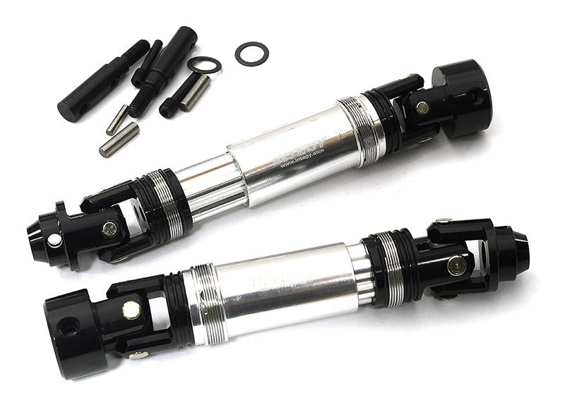 C33620SILVER VXHD 6mm Front Drive Shafts for 1/10 Stampede 4X4, Rustler 4X4 & Slash 4X4 9051 - Image 1