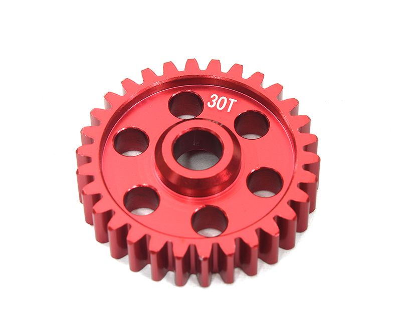 C33635RED Machined 30T Hard Anodized Transmission Gear for Losi 1/4 Promoto-MX Motorcycle - Image 1