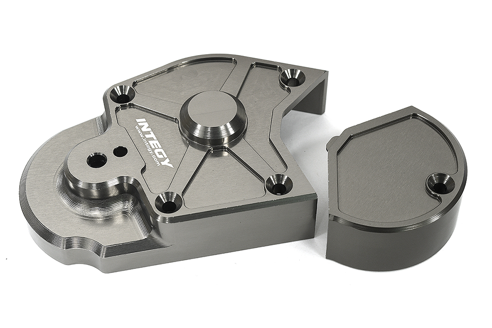 C33646GREY Billet Machined Transmission Housing Set for Losi 1/4 Promoto-MX Motorcycle - Image 1