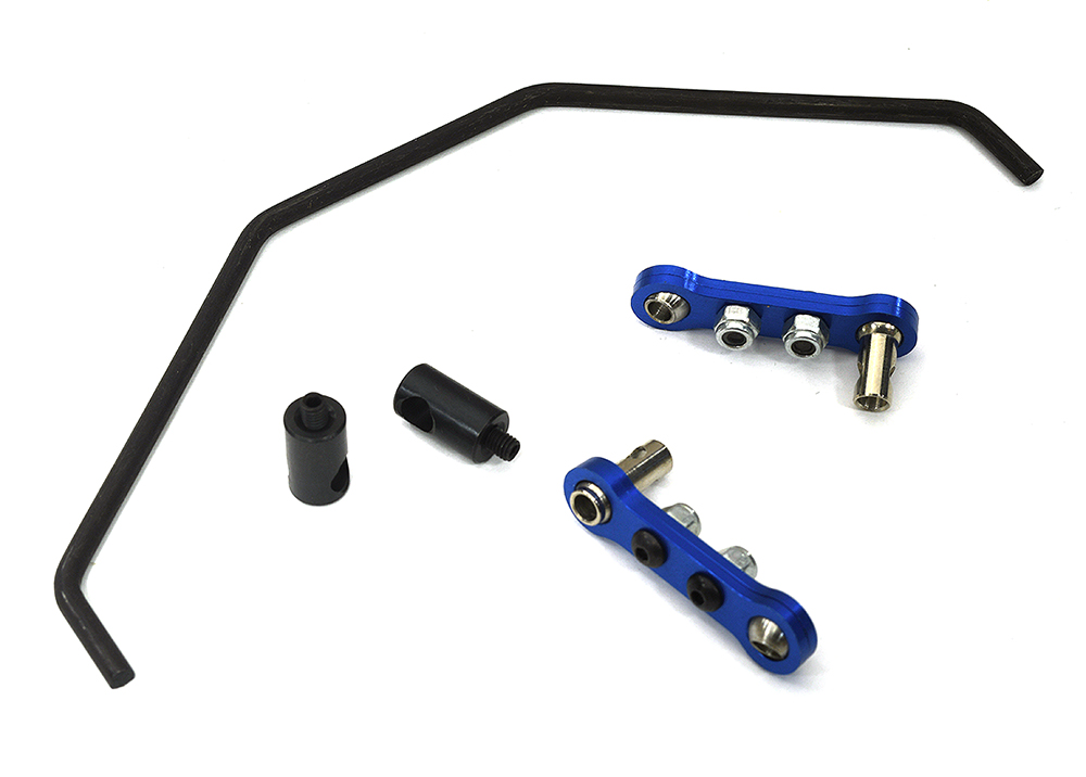 C33660BLUE Machined Rear Sway Bar Set for Arrma 1/7 Limitless All-Road Speed Bash AR330201 - Image 1