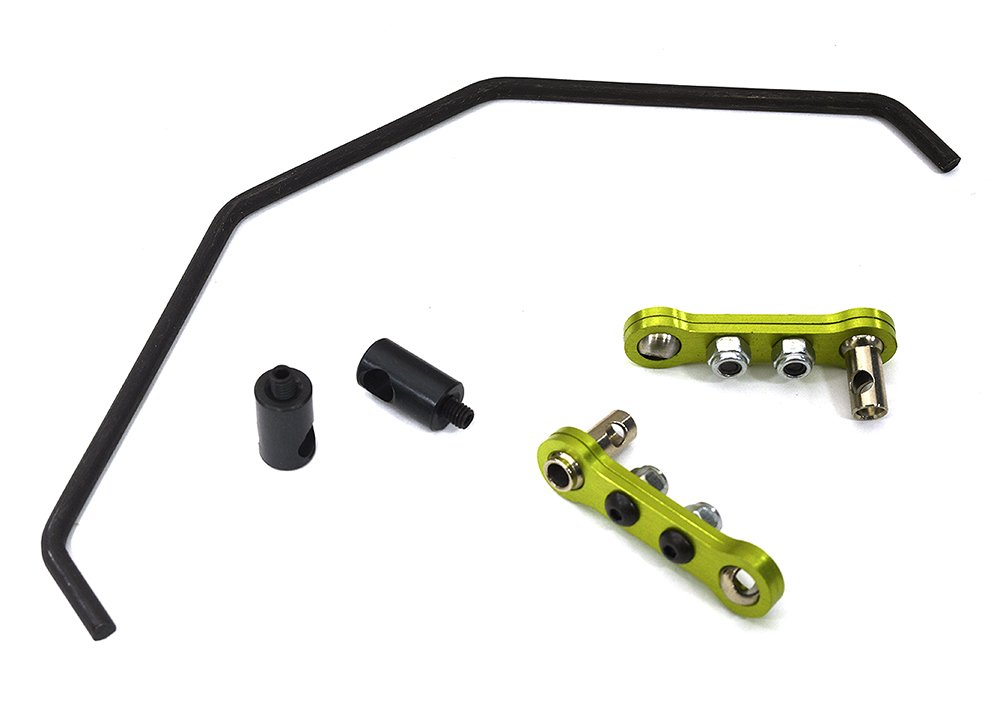 C33660GREEN Machined Rear Sway Bar Set for Arrma 1/7 Limitless All-Road Speed Bash AR330201 - Image 1