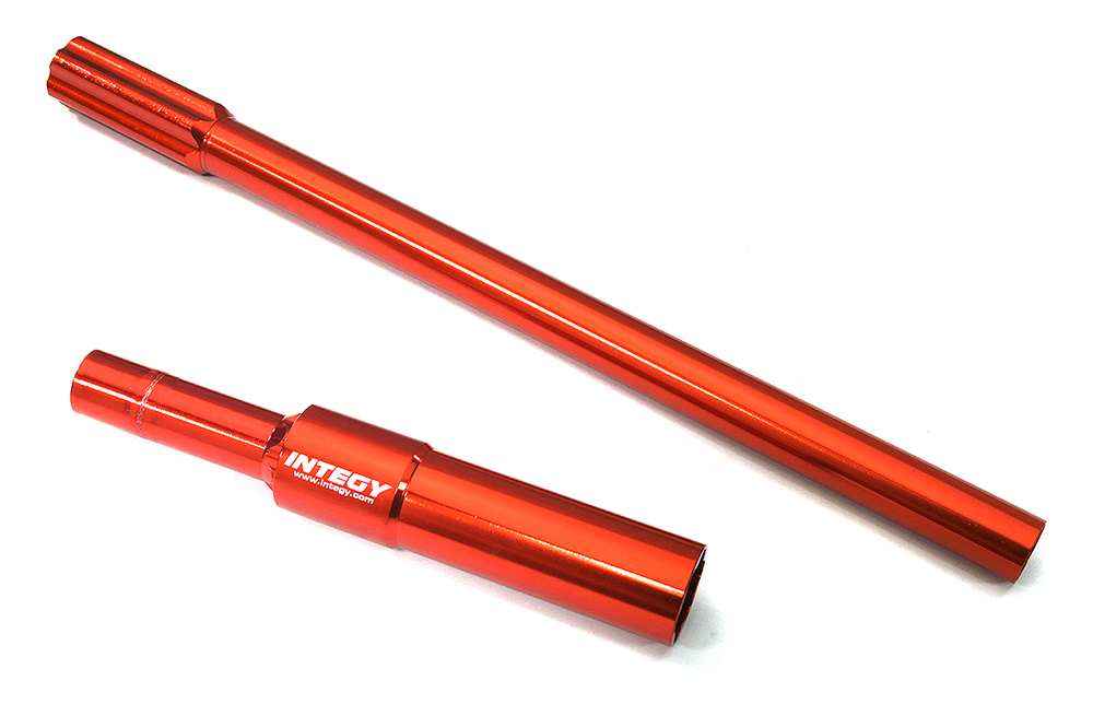 C33664RED Billet Machined Center Drive Shaft for Arrma 1/10 Kraton 4X4 4S V2 BLX ARA311065 - Image 1