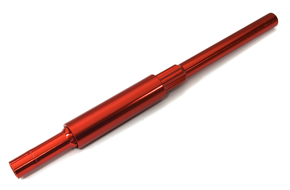 C33665RED Billet Machined Center Drive Shaft for Arrma 1/10 Vorteks 4X4 3S BLX - Image 1