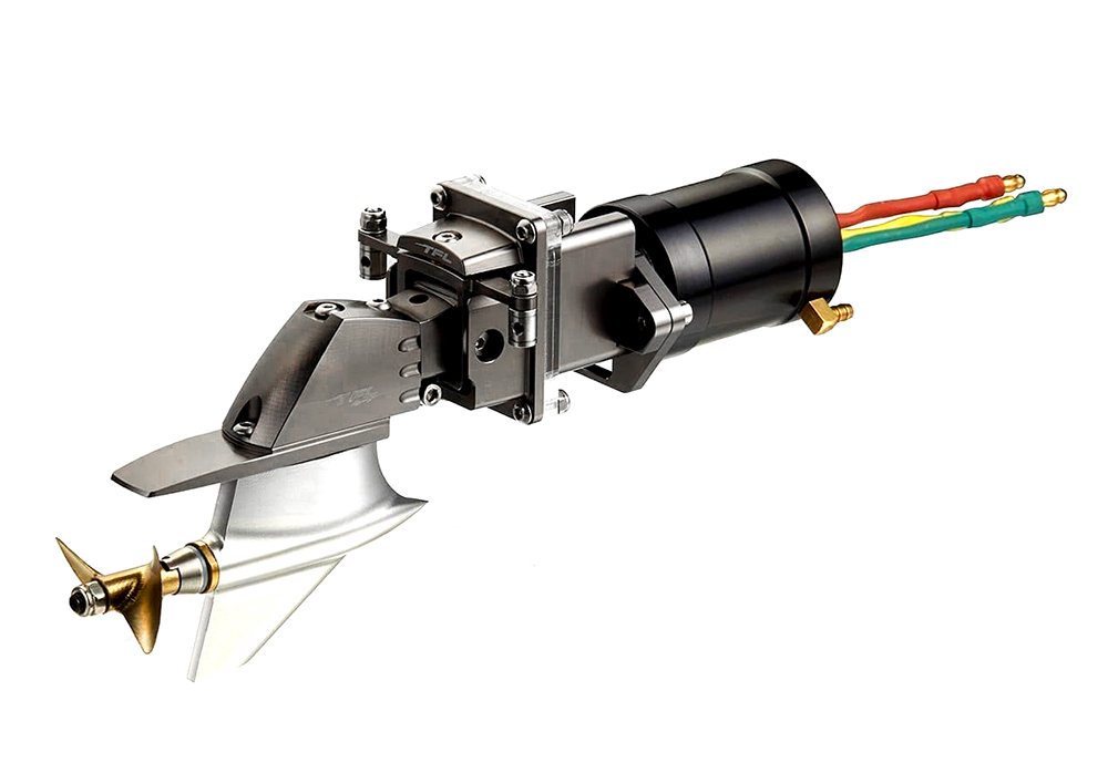 C33736GUN B42515 TFL P1 Alloy Inboard Outdrive System Assembly w/ 2960 2200kV Motor & Prop - Image 1