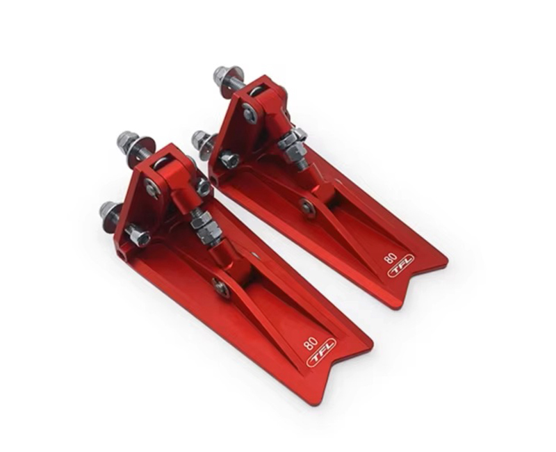 C33768RED Red Billet Aluminum Adjustable Trim Tab for Boats, 83x40x35mm - Image 1