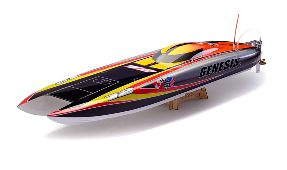 C33800ORANGE 1122L-F TFL Genesis 940mm Fiberglass Catamaran w/ 2x4082 2200kV Motor & 180A ESC - Image 1