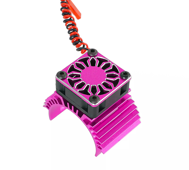 C33854PINK 36mm Motor Heatsink+30x30mm Cooling Fan for 540 Size - Image 1