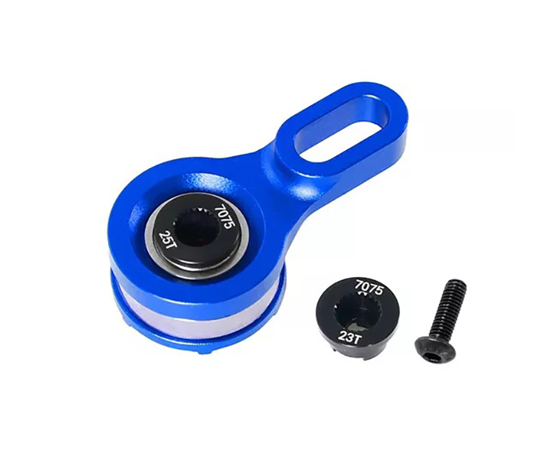 C33864BLUE Alloy Machined Servo Horn 23T & 25T w/ Saver for Losi 1/4 Promoto-MX Motorcycle - Image 1