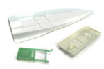 610mm Fiberglass Mono RC Boat Hull in White in Durable Model Boat Shell - Image 2