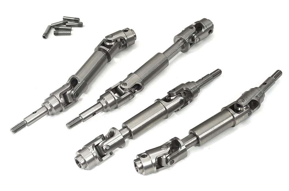 C33938 Heavy-Duty 304 Steel Drive Shafts Set for Traxxas Mini Maxx Upgrade 10750 - Image 1