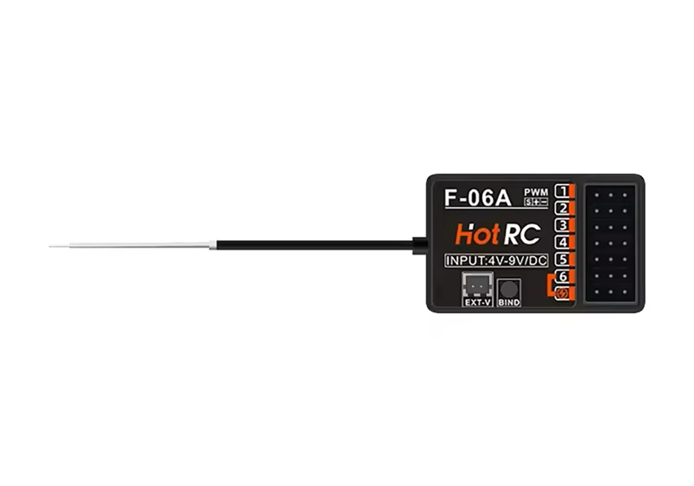 C33947 HOT RC F-06A 6-Channel Remote Control Receiver for RC Cars and Boats - Image 1