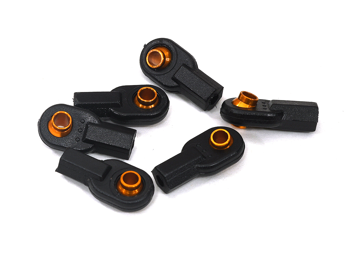 C33952ORANGE Orange M3 Short Ball Ends for 3mm Tie Rods & Ball Links, Axial Traxxas - Image 1
