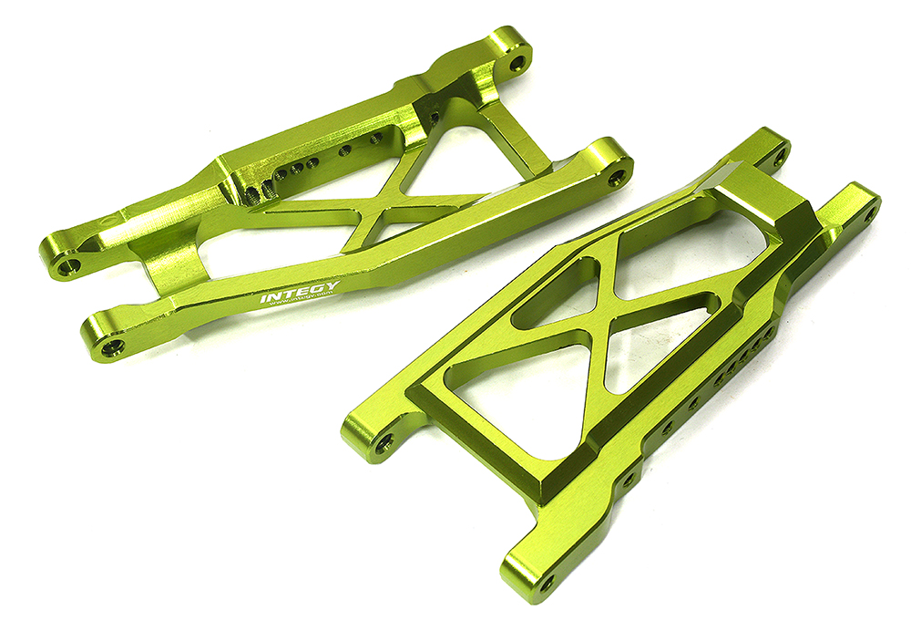 C34009GREEN F/R +17mm Wide-Suspension Arms for Traxxas Stampede & Rustler w/ 3655R - Image 1
