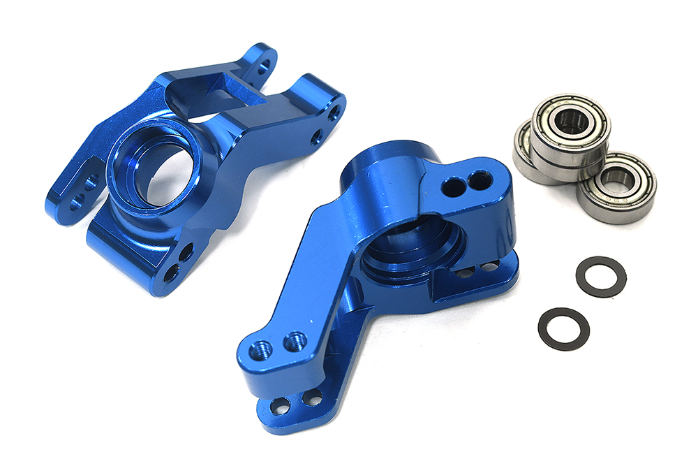 C34012BLUE +13mm Wide-Track Rear Hub Carriers for 2WD Stampede, 2WD Rustler & Bandit 3652 - Image 1