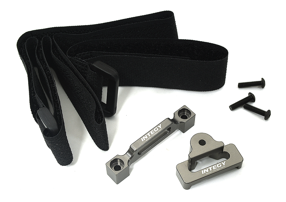 C34014GREY Modified Battery Hold Down Set for Traxxas Slash 2WD & Slash 4X4 (non-LCG) 8527 - Image 1