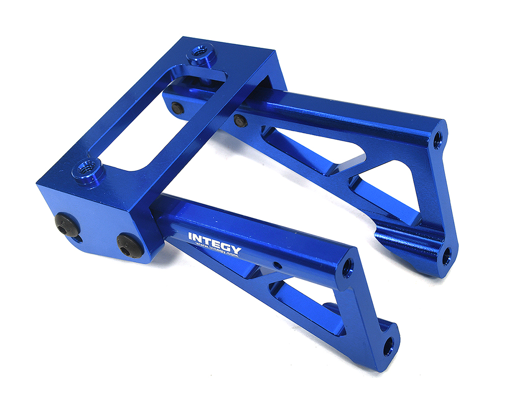 C34016BLUE Billet Machined Rear Aero Wing Mount for Traxxas 1/8 Sledge 4WD 9518 - Image 1