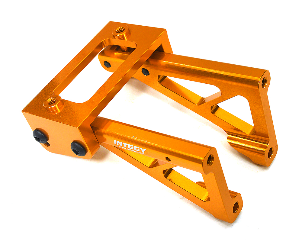C34016ORANGE Billet Machined Rear Aero Wing Mount for Traxxas 1/8 Sledge 4WD 9518 - Image 1