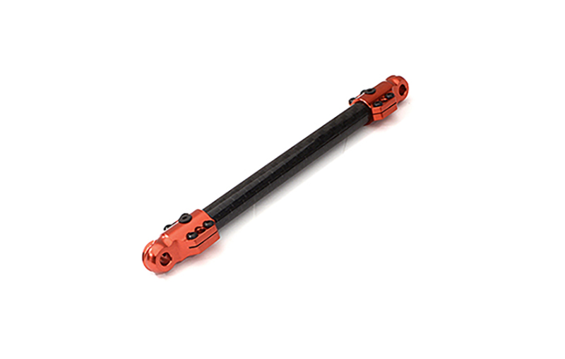 C34018RED Machined CF Chassis Brace 114mm for 1/5 Kraton 4X4 8S ARA320550 - Image 1