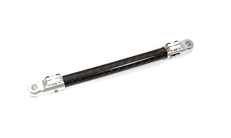 C34018SILVER Machined CF Chassis Brace 114mm for 1/5 Kraton 4X4 8S ARA320550 - Image 1