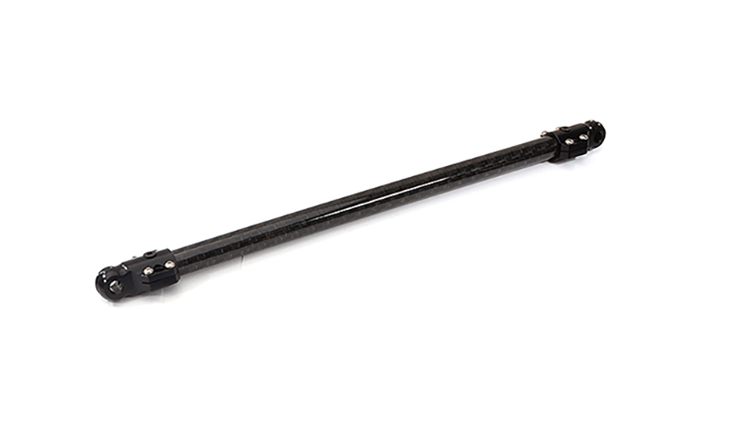 C34019BLACK Machined CF Chassis Brace 202mm for 1/5 Kraton 4X4 8S ARA320551 - Image 1