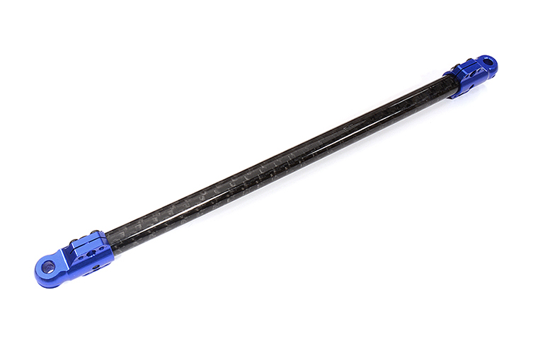 C34019BLUE Machined CF Chassis Brace 202mm for 1/5 Kraton 4X4 8S ARA320551 - Image 1