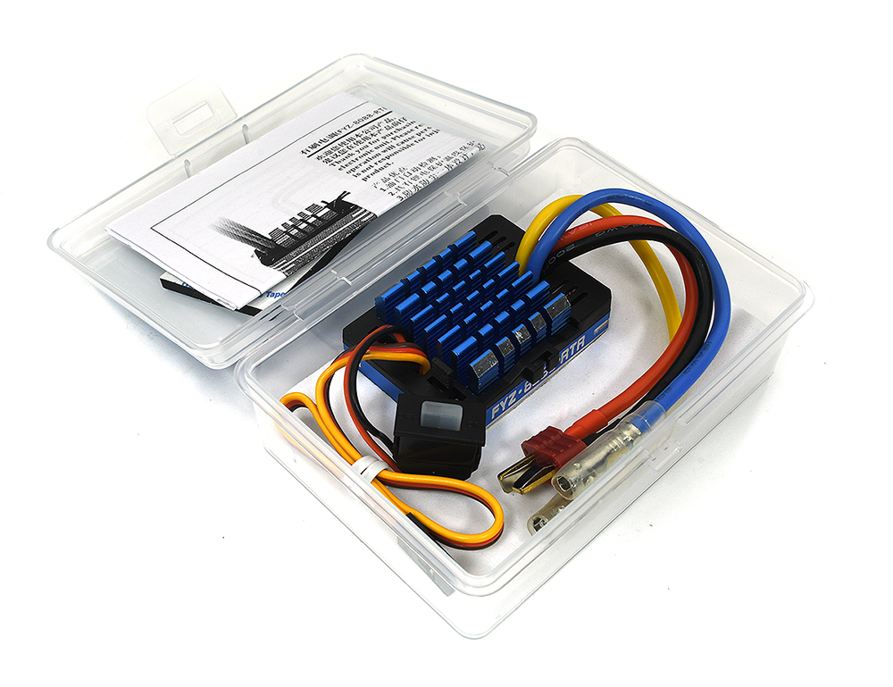 C34051BLUE FYZ-8088-RTR Brush Type ESC 80A Waterproof 2-3S for 1/10 Off-Road RC Crawler - Image 1