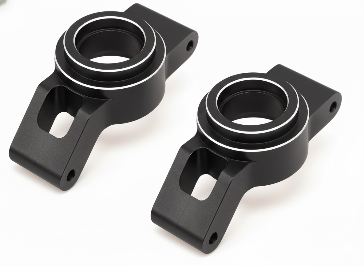 C34116BLACK 7075 Machined Rear Hub Carriers for TRX Pro Scale Sand Car Req 20x32x7mm BB 7852 - Image 1